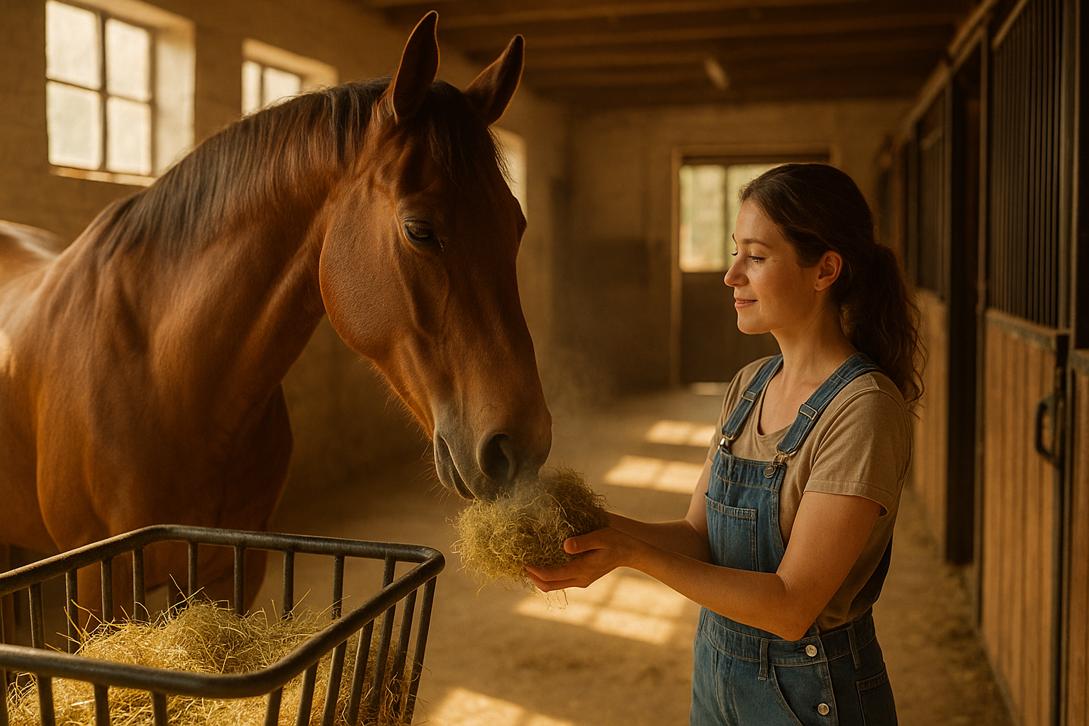 Waarom weigert mijn paard hooi te eten?